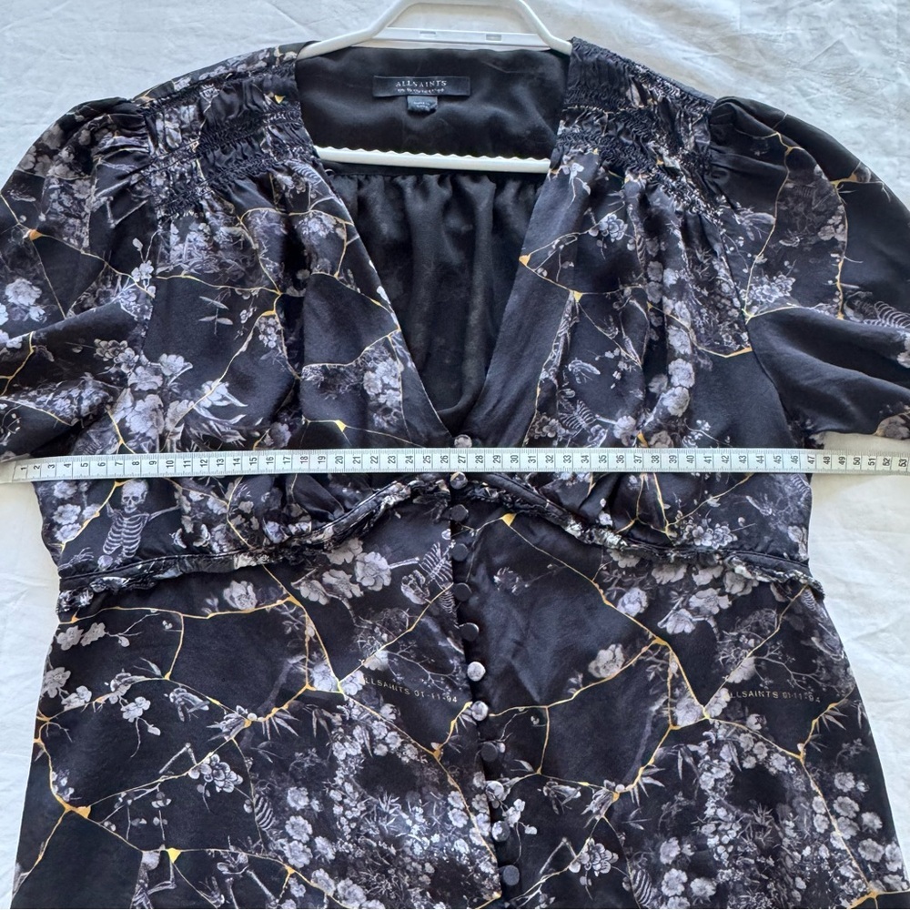 AllSaints Mini dress DEMI BURUBERU– Day Dress – Black size 12 - Picture 6 of 13
